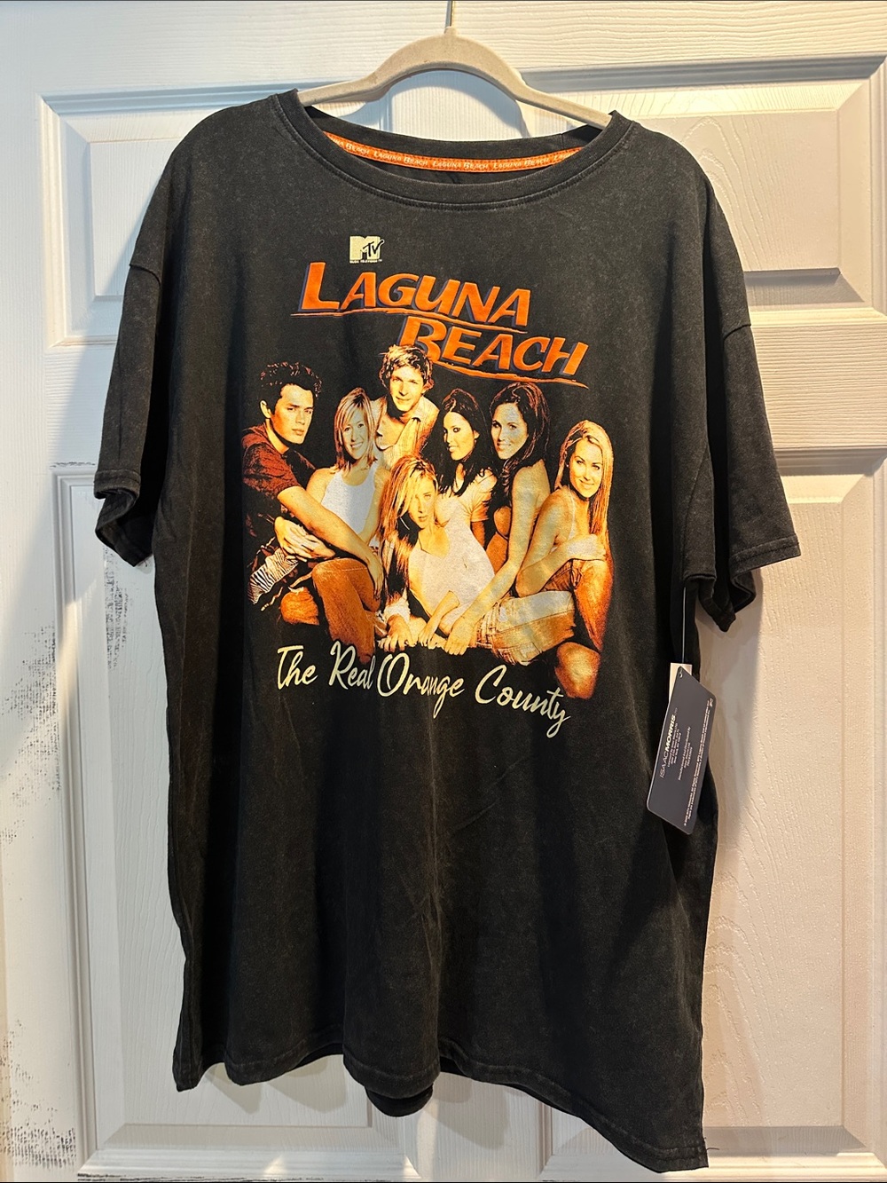 NWT! MTV Laguna Beach Double Sided Oversized Tee Shirt Dress M T-shirt Y2K